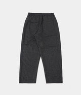 UNIVERSAL WORKS OXFORD PANT LEVISHAM WOOL MIX 31157 BLACK - Shoelosophy