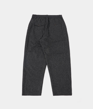 UNIVERSAL WORKS OXFORD PANT LEVISHAM WOOL MIX 31157 BLACK - Shoelosophy