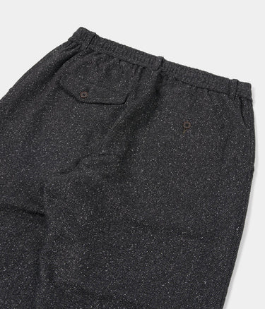 UNIVERSAL WORKS OXFORD PANT LEVISHAM WOOL MIX 31157 BLACK - Shoelosophy
