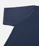 UNIVERSAL WORKS PRINT POCKET TEE ORGANIC JERSEY NAVY - Shoelosophy