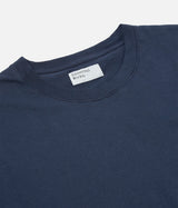 UNIVERSAL WORKS PRINT POCKET TEE ORGANIC JERSEY NAVY - Shoelosophy