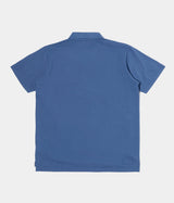 UNIVERSAL WORKS VACATION POLO PIQUET BLUE - Shoelosophy