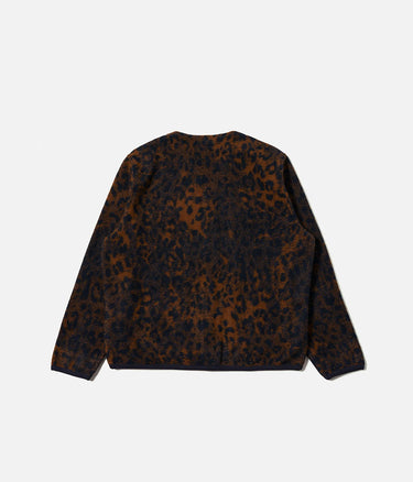 UNIVERSAL WORKS CARDIGAN 33722 NIGHT LEOPARD - Shoelosophy
