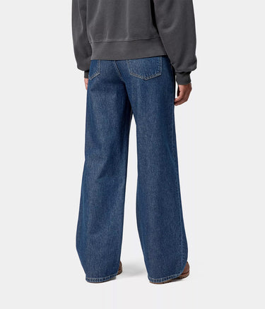 CARHARTT WIP WOMENS JANE PANT I030497 BLUE STONE WASHED - Shoelosophy