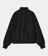 CARHARTT WIP WOMENS AMERICAN SCRIPT HIGH NECK SWEATSHIRT I033827 BLACK - Shoelosophy