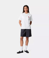 CARHARTT WIP WOMENS HEARTH II T-SHIRT I035259 WHITE - Shoelosophy