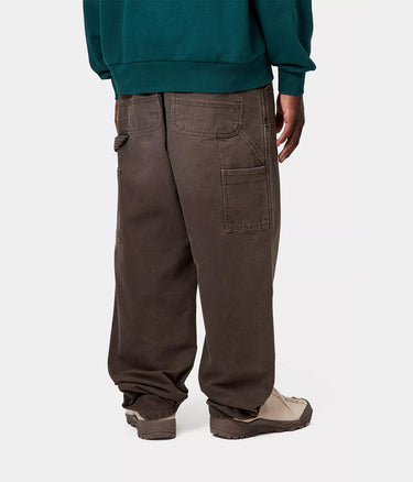 CARHARTT WIP DOUBLE KNEE PANT I034796 TOBACCO STONE CANVAS - Shoelosophy