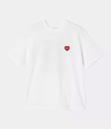 CARHARTT WIP WOMENS HEARTH II T-SHIRT I035259 WHITE - Shoelosophy
