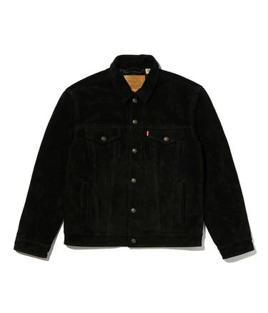 LEVI'S HIGHLAND SWEET 스웨이드 트럭커 재킷 A5828-0001 블랙 - Shoelosophy