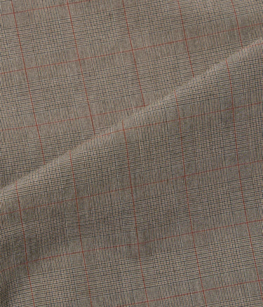 UNIVERSAL WORKS PLEATED TRACK PANT 34145 GREY BROWN WALES GLEN CHECK - Shoelosophy