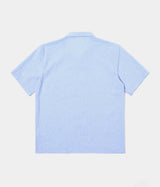 UNIVERSAL WORKS ROAD SHIRT 34556 SIDO LINEN MIX SKY BLUE - Shoelosophy