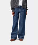 CARHARTT WIP WOMENS JANE PANT I030497 BLUE STONE WASHED - Shoelosophy