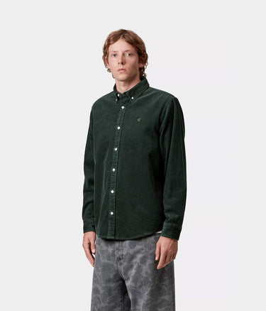 CARHARTT WIP MADISON CORD SHIRT I029958 SYCAMORE TREE - Shoelosophy