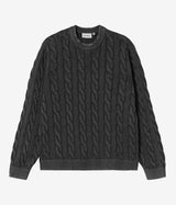 CARHARTT WIP CARTER SWEATER I035179 SCHWARZ STÜCKGEFÄRBT - Shoelosophy