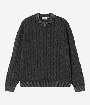CARHARTT WIP CARTER SWEATER I035179 SCHWARZ STÜCKGEFÄRBT - Shoelosophy