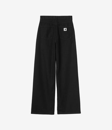 CARHARTT WIP WOMENS JANE PANT I030497 BLACK RINSED - Shoelosophy
