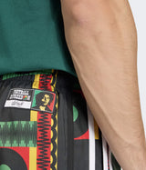 ADIDAS SHORTS DE BAIN JAMAICA X BOB MARLEY KF4963 VIVID VERT NOIR BLANC - Shoelosophy