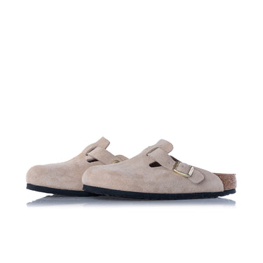 BIRKENSTOCK BOSTON BS SANDCASTLE 1030883 MADE IN GERMANY SUEDE LEATHER - Shoelosophy