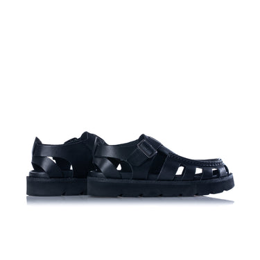 CLARKS ORIGINALS MEARE BUCKLE BLACK LEATHER - Shoelosophy