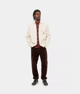 CARHARTT NEWEL PANT I027232 VELOURS CÔTELÉ TABAC RINÇÉ - Shoelosophy