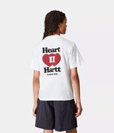 CARHARTT WIP WOMENS HEARTH II T-SHIRT I035259 WHITE - Shoelosophy