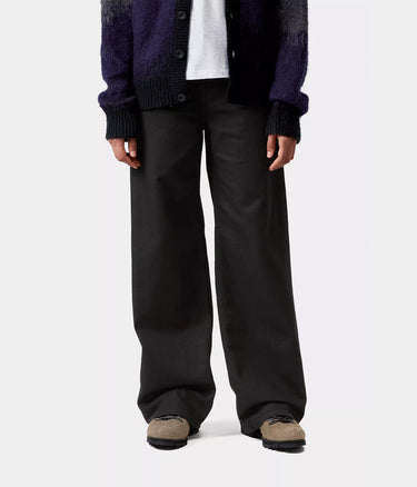 CARHARTT WIP WOMENS JANE PANT I030497 BLACK RINSED - Shoelosophy