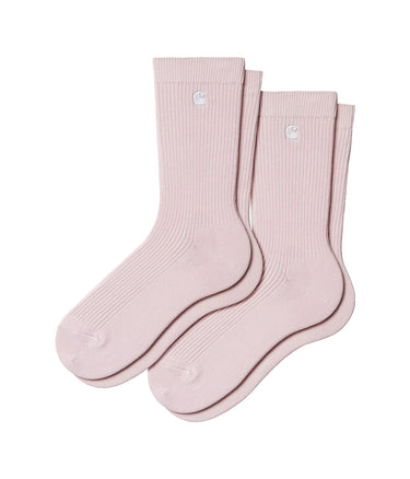 CARHARTT WIP MADISON SOCKS I034572 AIR PINK 2 PAIRS PACK - Shoelosophy