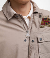 BARBOUR INTERNATIONAL STEVE McQUEEN WORKERS CASUAL MCA0976 BE51 TIMBERWOLF COTTON RIPSTOP - Shoelosophy