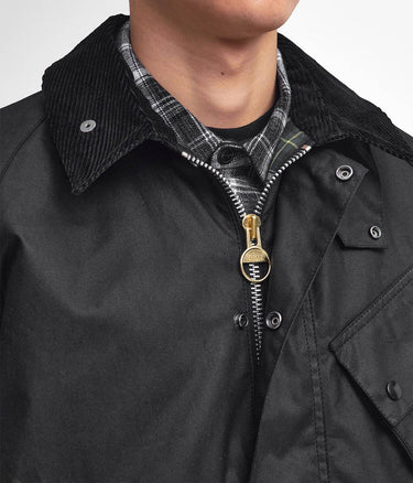 BARBOUR INTERNATIONAL A7 PACEMASTER WAX JACKET MWX2379 BK71 SCHWARZ - Shoelosophy