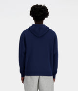 NEW BALANCE FLEECE HOODED SWEATSHIRT JACKET MJ41502NNY NAVY - Shoelosophy