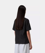CARHARTT WIP WOMENS INVERTED CHARM T-SHIRT I036030 BLACK - Shoelosophy