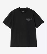 CARHARTT WIP WOMENS JULIA KLENOVSKY T-SHIRT I036918 BLACK - Shoelosophy