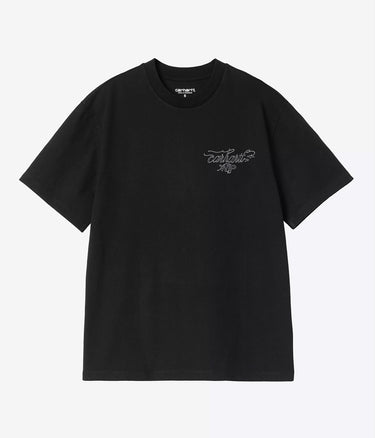 CARHARTT WIP WOMENS JULIA KLENOVSKY T-SHIRT I036918 BLACK - Shoelosophy