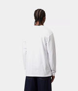CARHARTT WIP CHASE LONG SLEEVE T-SHIRT I026392 WHITE - Shoelosophy