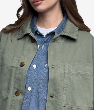 SEBAGO DORR VESTE À CHEVRONS 741274W VERT LICHEN - Shoelosophy