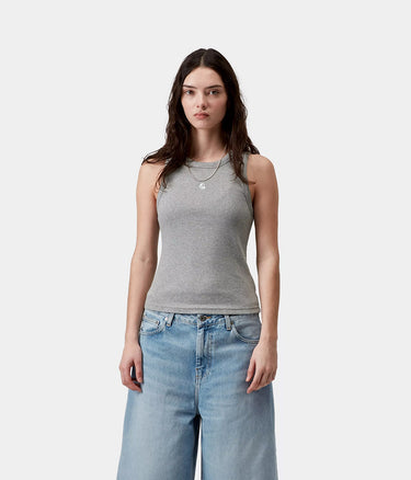 CARHARTT WIP WOMENS PHILIPS A-SHIRT I034624 GREY HEATHER - Shoelosophy