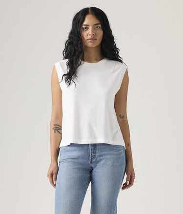 LEVI'S WOMAN BOXY TANK A8794-0020 ANTHRACITE NIGHT WOMEN'S TANK TOP - Shoelosophy