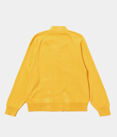 UNIVERSAL WORKS POCKET DAVID CARDIGAN 32451 YELLOW - Shoelosophy