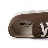 SUPERGA ARTIFACT 2432 WORKS ローカット コットン グリーン ダークオリーブ オフホワイト - Shoelosophy