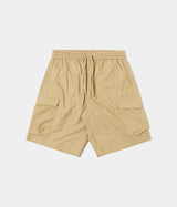 UNIVERSAL WORKS PARACHUTE SHORT 34148 RECYCLED POLY TECH SAND - Shoelosophy