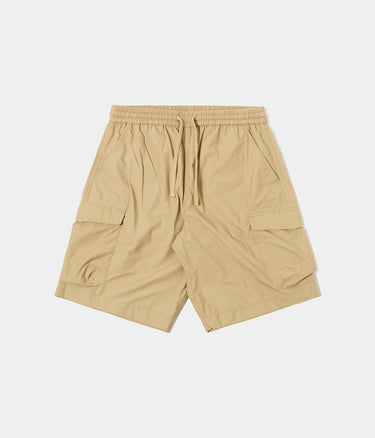 UNIVERSAL WORKS PARACHUTE SHORT 34148 RECYCLED POLY TECH SAND - Shoelosophy