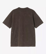 CARHARTT WIP PAINTER T-SHIRT I036853 TOBACCO DESTROY WASH SPLATTER - Shoelosophy