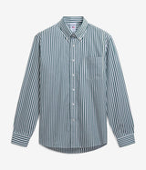 SEBAGO OAKLAND POP SHIRT 751273W GRÜNE WEIßE STREIFEN - Shoelosophy