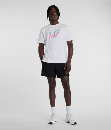 NEW BALANCE CLASSIC TRI LOGO T-SHIRT MT61N1YV WHITE - Shoelosophy