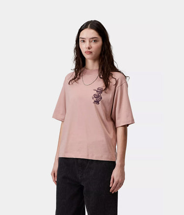 CARHARTT WIP WOMENS FORMA T-SHIRT I036382 GENTLE PINK - Shoelosophy