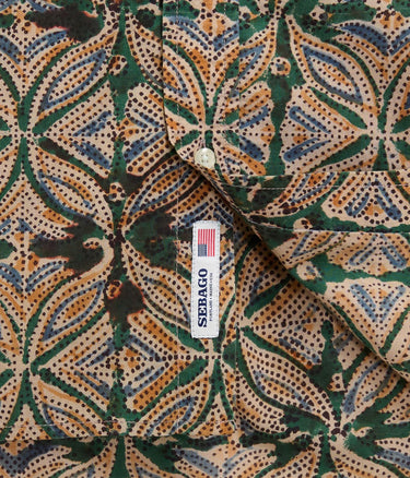 SEBAGO LITTLERIVER SHIRT 71141FW FANCY GREEN BLUE - Shoelosophy