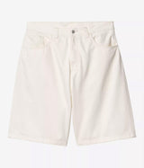 CARHARTT WIP BRANDON SHORT I037161 WHITE RINSED - Shoelosophy
