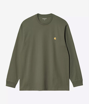 CARHARTT WIP CHASE LANGARM T-SHIRT I026392 BLATTGRÜN - Shoelosophy