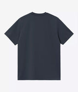 CARHARTT WIP SCRIPT EMBROIDERY T-SHIRT I030435 DEEP NIGHT - Shoelosophy