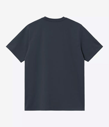 CARHARTT WIP SCRIPT EMBROIDERY T-SHIRT I030435 DEEP NIGHT - Shoelosophy